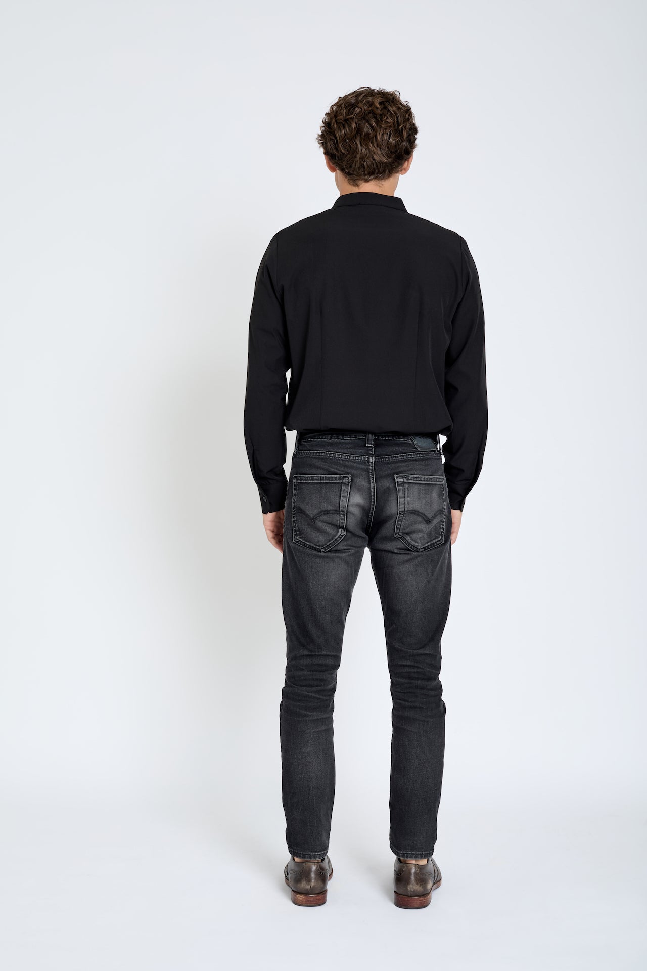 Men's Essential Band Collar Button Down (Currently Wholesale Only)