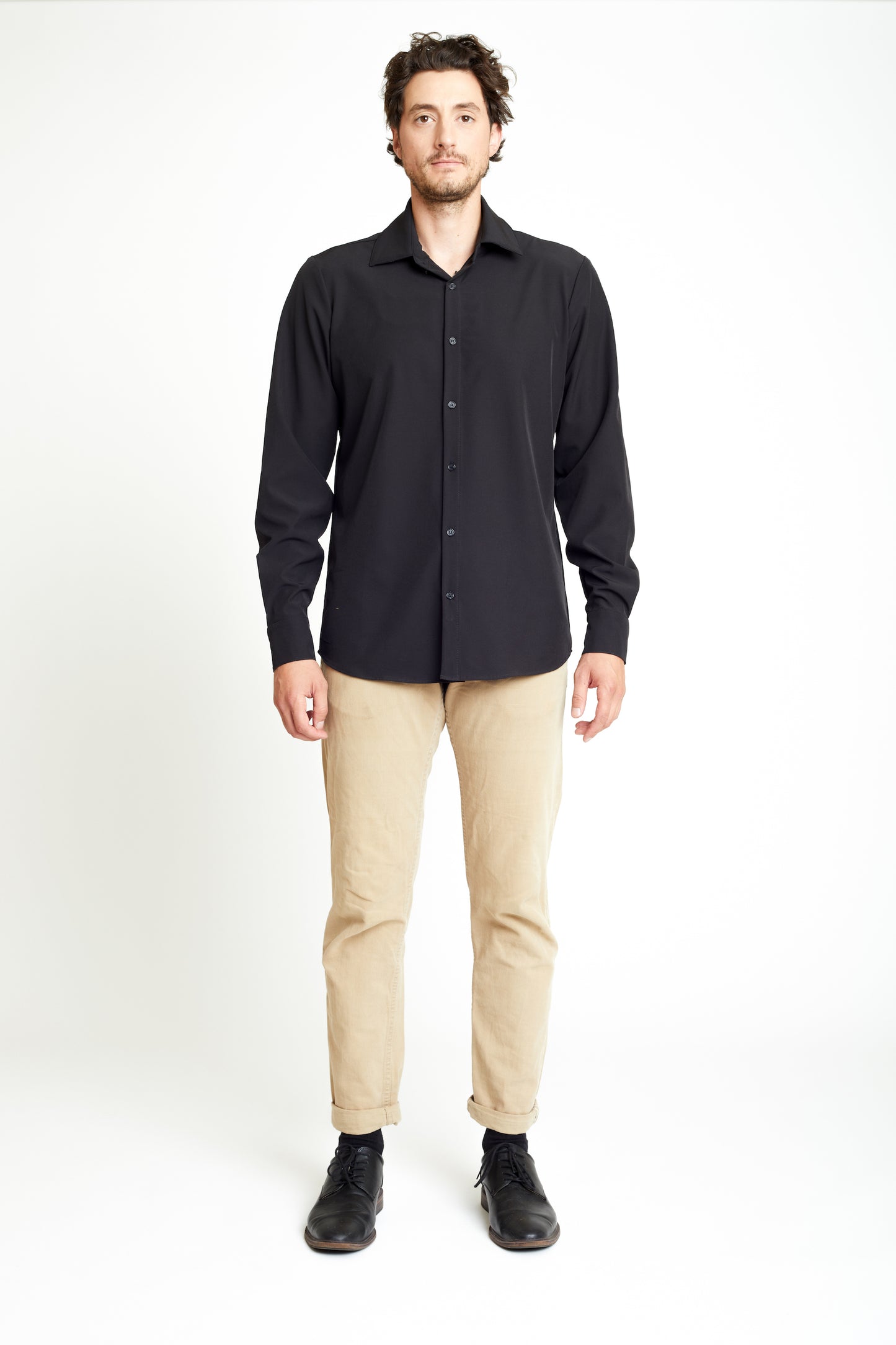 Men's Essential Button Down - Black