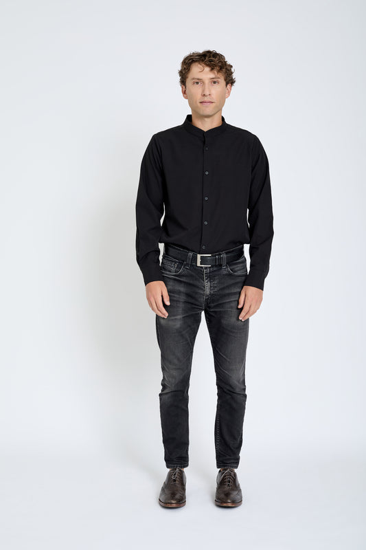 Men's Essential Band Collar Button Down (Currently Wholesale Only)