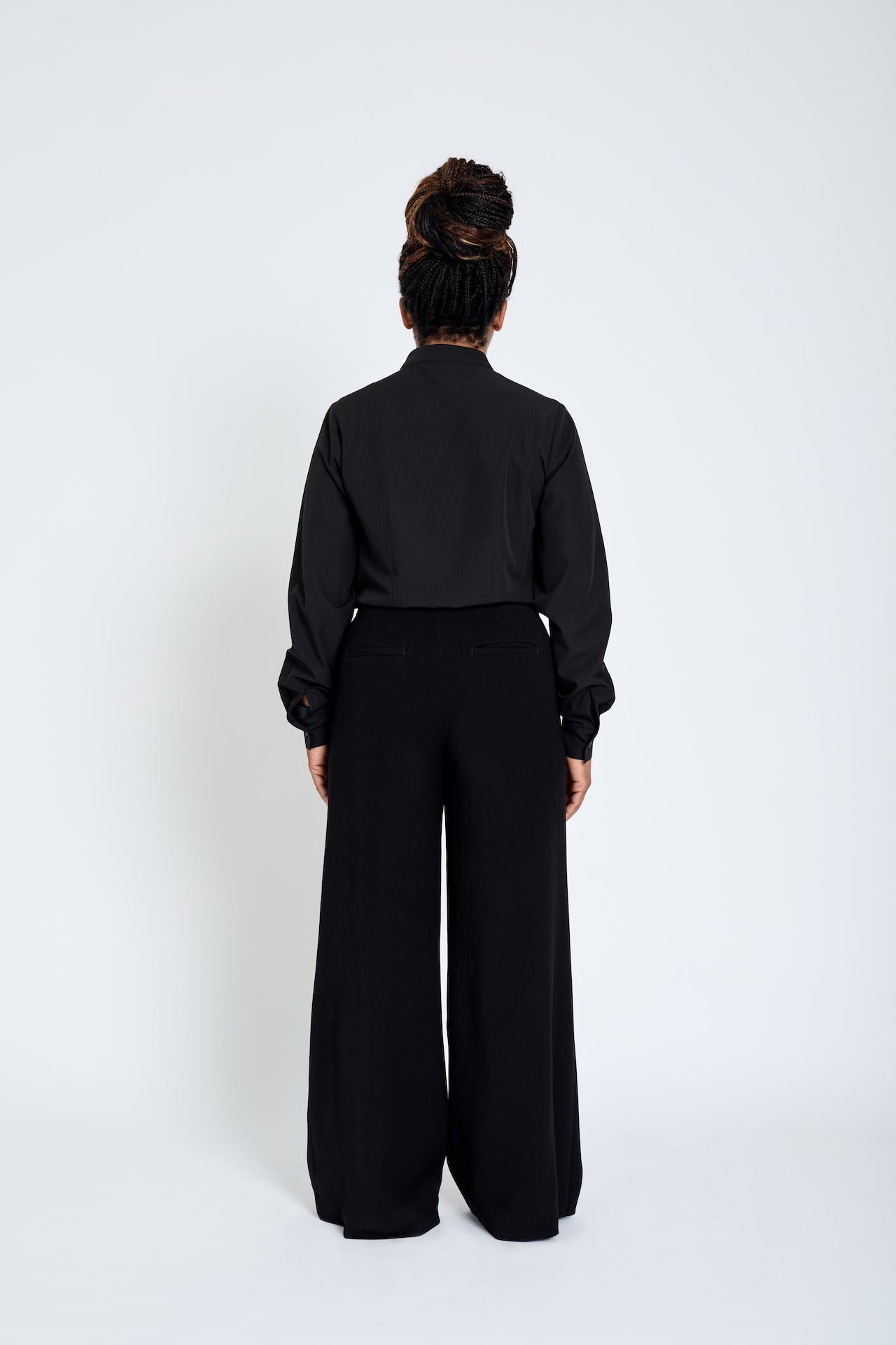 Women's Essential Band Collar Button Down (Currently Wholesale Only)